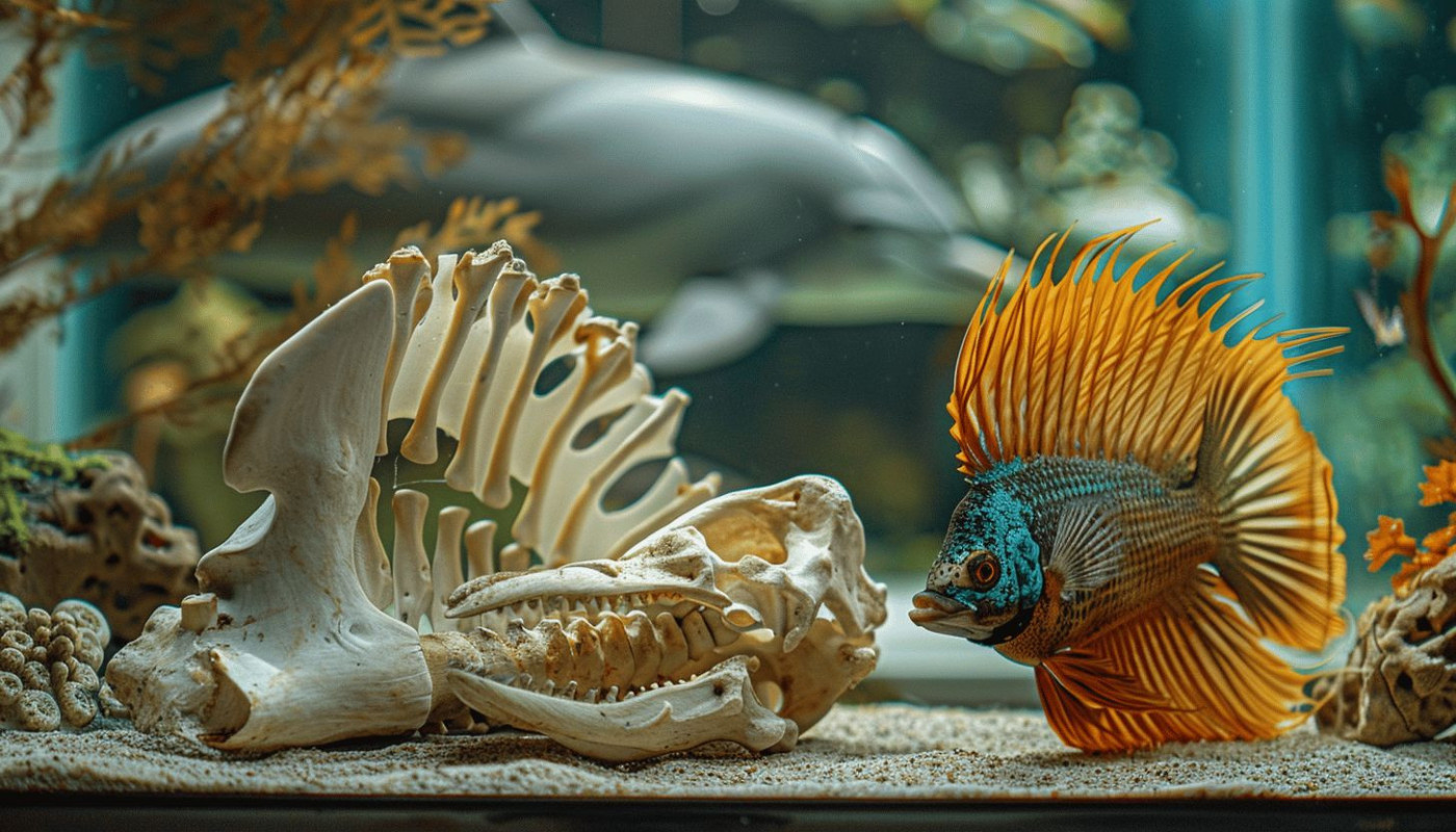 Balles & ballons - Étude comparative entre la vertèbre de dauphin et le poisson girelle paon